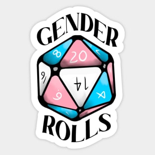 gender rolls dnd Sticker